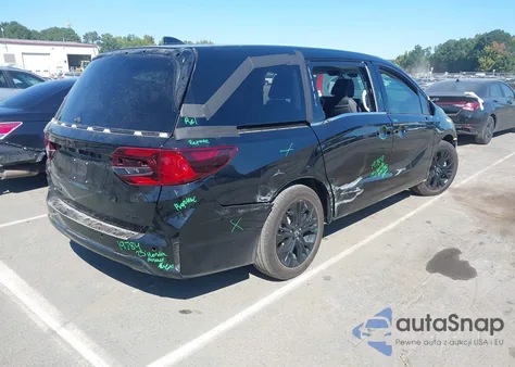 2025 Honda Odyssey Elite from USA, damaged, VIN 5FNRL6H97SB022697